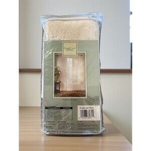 NorthCrest Sheer Crochet Curtains in Pearl